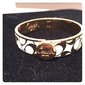 Coach enamel hinge bracelet